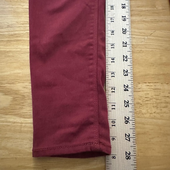 Lucky Brand Brooke Legging Jean Burgundy Red Stretch Women's‎ Size 2/26 - Picture 10 of 12